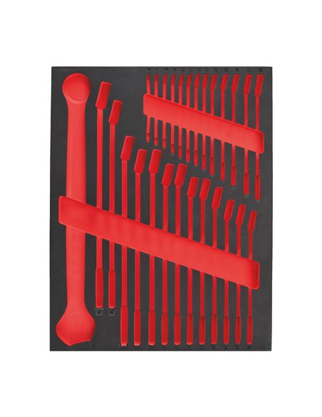 Insertie spuma goala pentru dulapul metalic - Milwaukee - Empty 2 7 buc MAXBITE Combination Spanner Foam Set - cod 4932493676