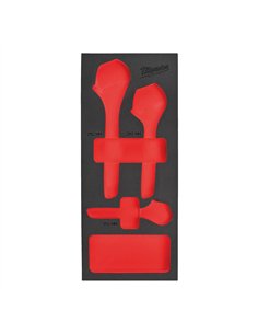 Insertie spuma goala pentru dulapul metalic - Milwaukee - Empty 3 buc Adjustable Wrench set Foam Insert - cod 4932493674