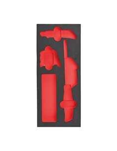 Insertie spuma goala pentru dulapul metalic - Milwaukee - Empty 3 buc Cutting and Measuring Foam Insert - cod 4932493681