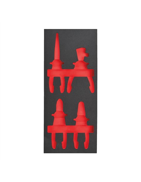 Insertie spuma goala pentru dulapul metalic - Milwaukee - Empty 4 buc VDE Pliers Set 2 Foam Insert - cod 4932493675