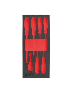 Insertie spuma goala pentru dulapul metalic - Milwaukee - Empty 7 buc Screwdriver SL Set Foam Insert - cod 4932493673
