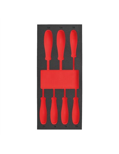 Insertie spuma goala pentru dulapul metalic - Milwaukee - Empty 7 buc Screwdriver TX Set 1 Foam Insert - cod 4932493669