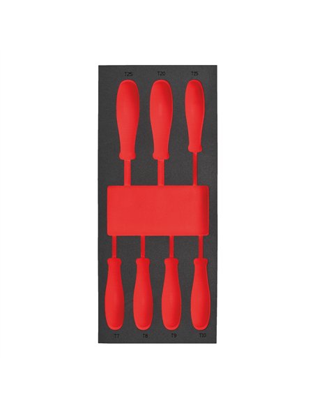 Insertie spuma goala pentru dulapul metalic - Milwaukee - Empty 7 buc Screwdriver TX Set 1 Foam Insert - cod 4932493669