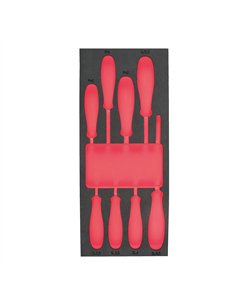 Insertie spuma goala pentru dulapul metalic - Milwaukee - Empty 8 buc Insulated Screwdriver set Foam Insert - cod 4932493678