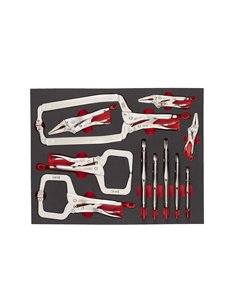 Set insertie spuma clesti TORQUE LOCK - Milwaukee - Grip Pliers Set Foam Insert - 11 buc - cod 4932493251