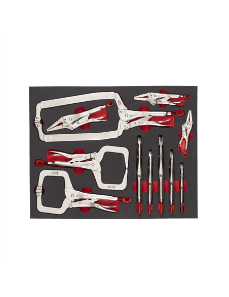 Set insertie spuma clesti TORQUE LOCK - Milwaukee - Grip Pliers Set Foam Insert - 11 buc - cod 4932493251