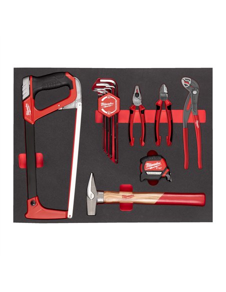 Set insertie spuma scule de mana - Milwaukee - General Tooling Foam Set - 1 5 buc - cod 4932493257