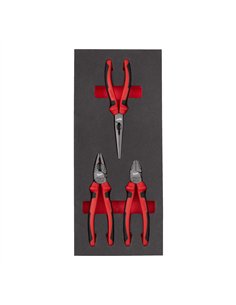 Set insertie spuma clesti - Milwaukee - Pliers Set Foam Insert - 3 buc - cod 4932493256