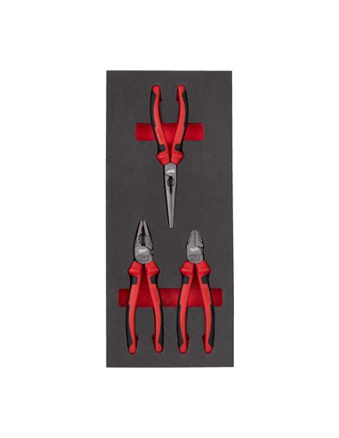 Set insertie spuma clesti - Milwaukee - Pliers Set Foam Insert - 3 buc - cod 4932493256