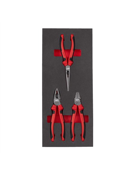 Set insertie spuma clesti - Milwaukee - Pliers Set Foam Insert - 3 buc - cod 4932493256