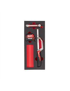 Set insertie spuma masurare si taiere - Milwaukee - Cutting and Measuring Set Foam Insert - 3 buc - cod 4932493252