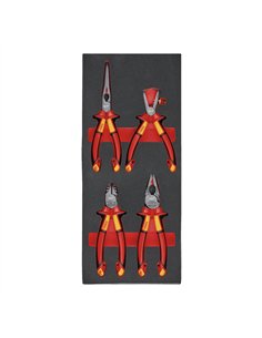 Set insertie spuma clesti VDE - Milwaukee - VDE Pliers Set Foam Insert - 4 buc - cod 4932493250