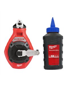 Trasor cu sfoara Fine Line - Milwaukee - Fine Line Chalk Reel & Blue Chalk Refill - cod 4932493814