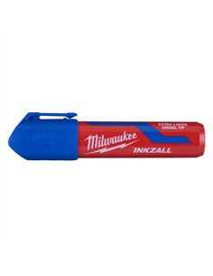 Marker INKZALL cu varf lat - Milwaukee - INKZALL Blue XL Chisel Tip Marker - cod 4932471561
