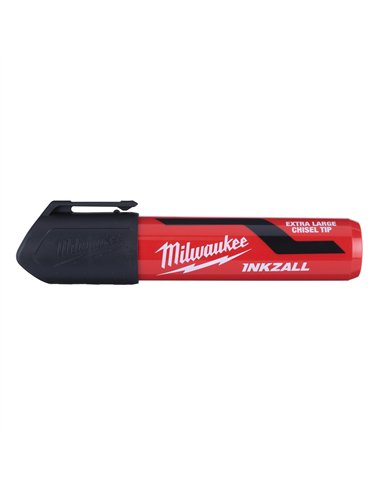 Marker INKZALL cu varf lat - Milwaukee - INKZALL Black XL Chisel Tip Marker - cod 4932471559