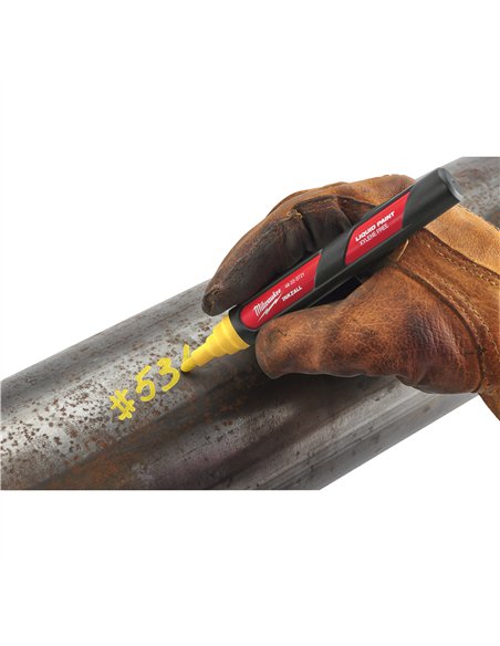 Marker cu vopsea INKZALL - Milwaukee - Liquid Paint Marker - Yellow - cod 48223721