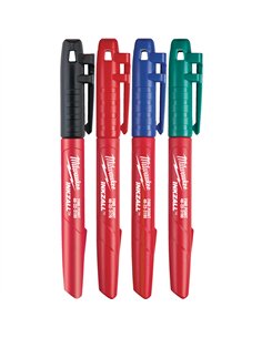 Marker INKZALL - Milwaukee - INKZALL markers - coloured - 4 buc - cod 48223106