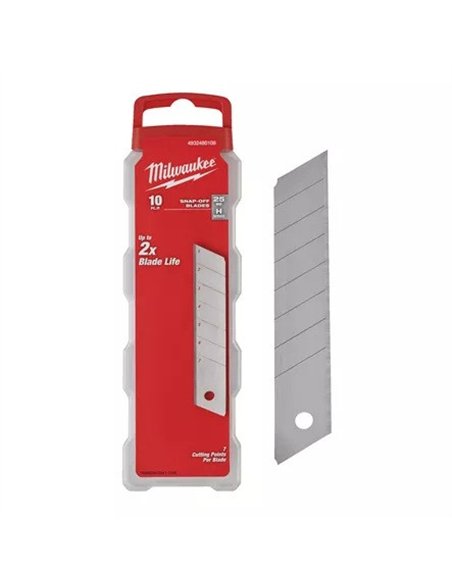 Lame de cutter Milwaukee 25 mm Silver blade 10 buc / set cod 4932480108