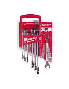 Seturi chei combinate cu clichet MAX BITE - Milwaukee - 7 buc Maxbite Ratchet Imperial Combination Spanner Set - 1 buc - cod 493 2