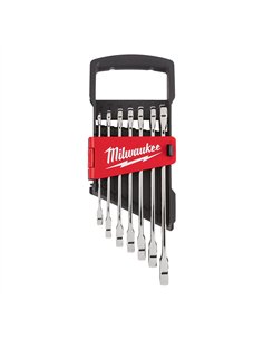 Seturi chei combinate cu clichet MAX BITE - Milwaukee - 7 buc Maxbite Ratchet Metric Combination Spanner Set - 1 buc - cod 49324