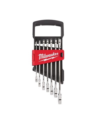 Seturi chei combinate cu clichet MAX BITE - Milwaukee - 7 buc Maxbite Ratchet Metric Combination Spanner Set - 1 buc - cod 49324