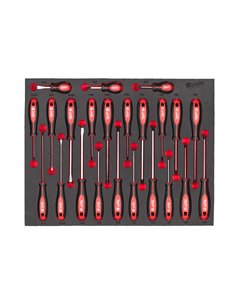 Set insertie spuma surubelnite Tri-Lobe - Milwaukee - Trilobe Screwdriver Foam Insert - cod 4932479830