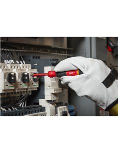 Surubelnite de precizie izolate multi-bit - Milwaukee - Insulated 8 in 1 Precision Multi-Bit Screwdriver Set - cod 4932493659 2